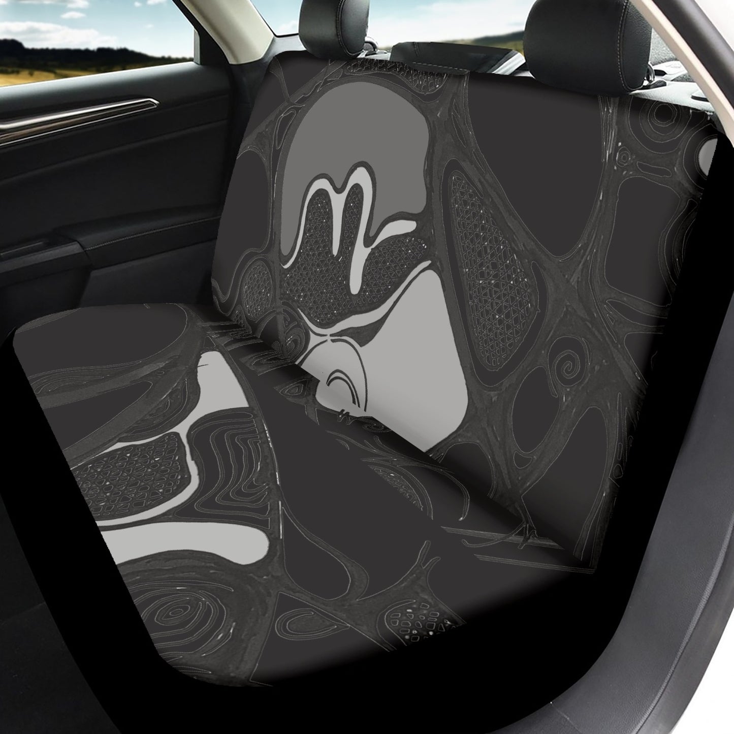 687. Microfiber Car Seat Covers - 3Pcs