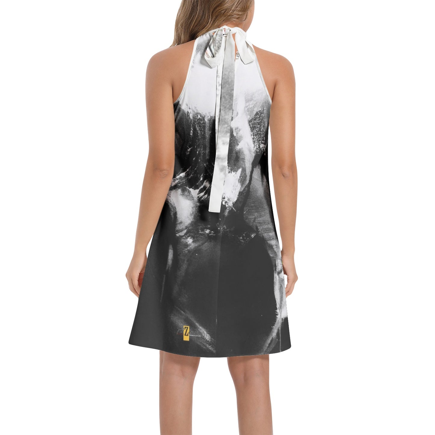 Robe chemise cravate "Wak'Ngrey"