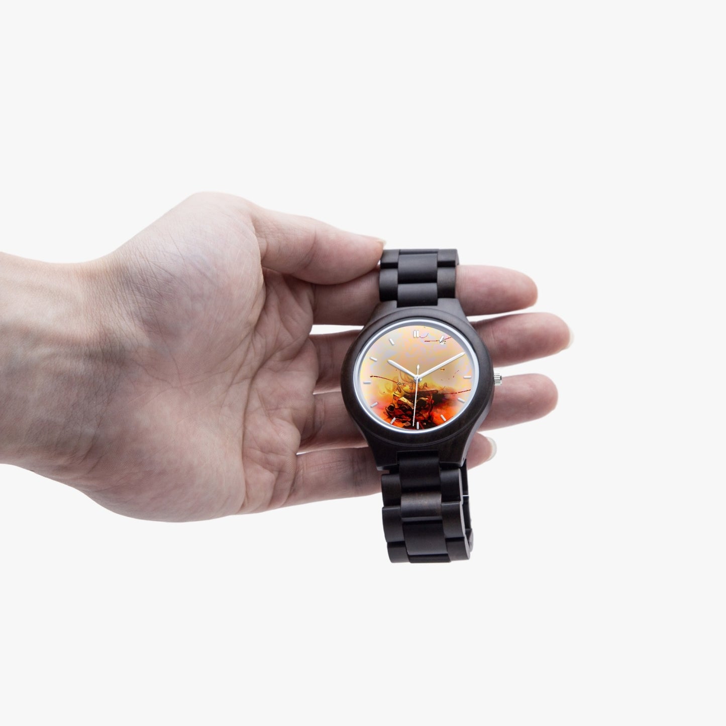 Montre en bois d’olivier "Vayans"