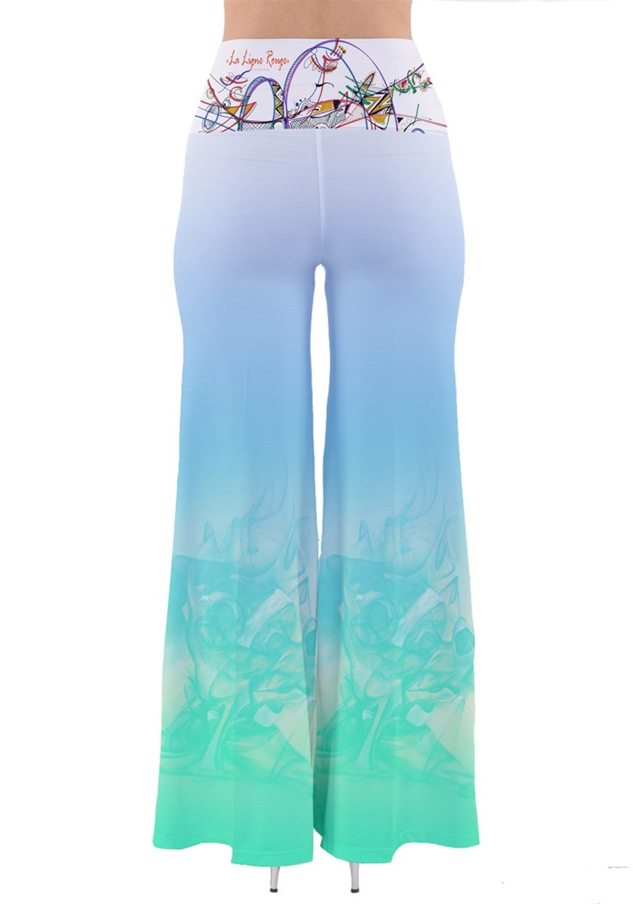 Pantalon Palazzo vintage "Rêvebleu"