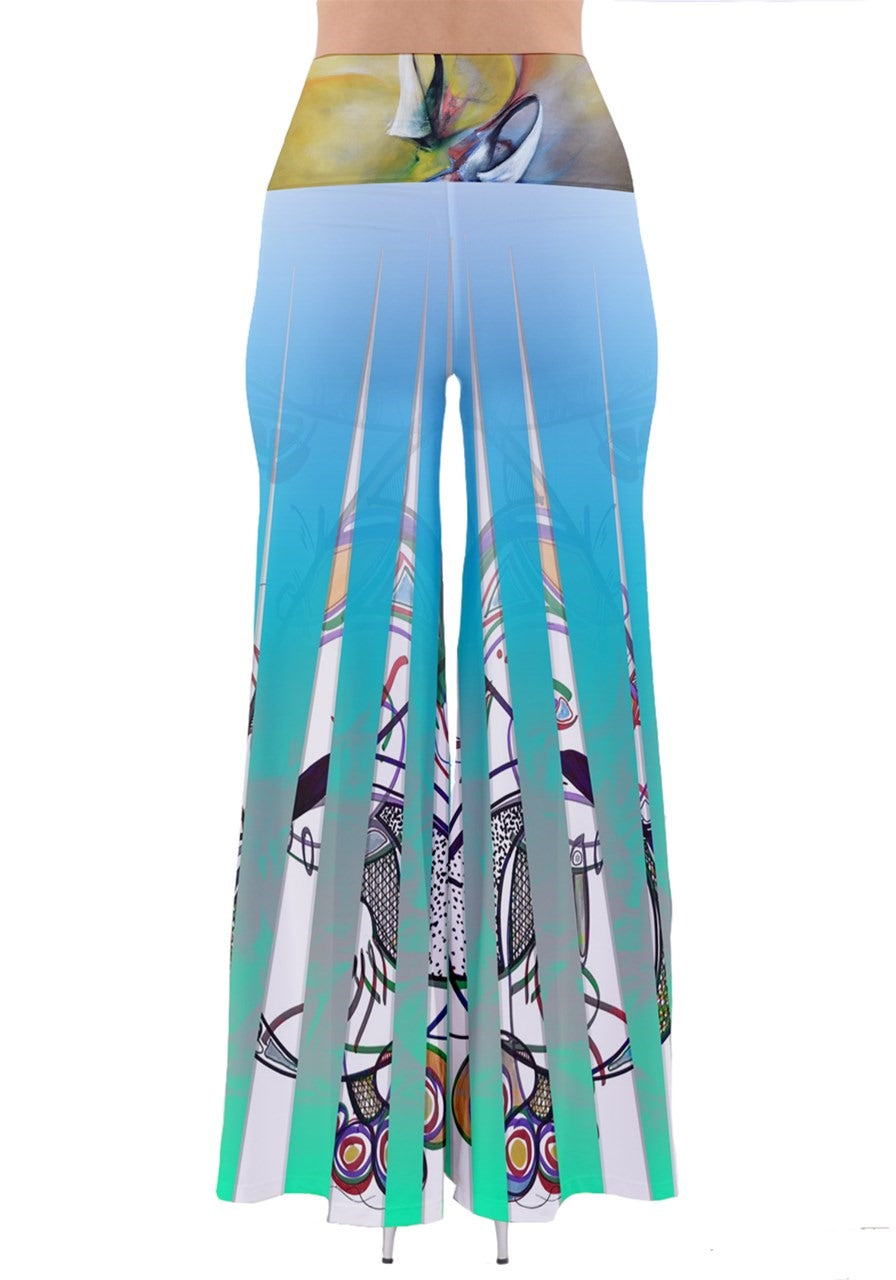 Pantalon Palazzo vintage "Franges"