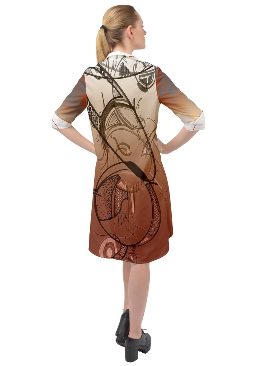 Robe chemise "Aztéfrika"