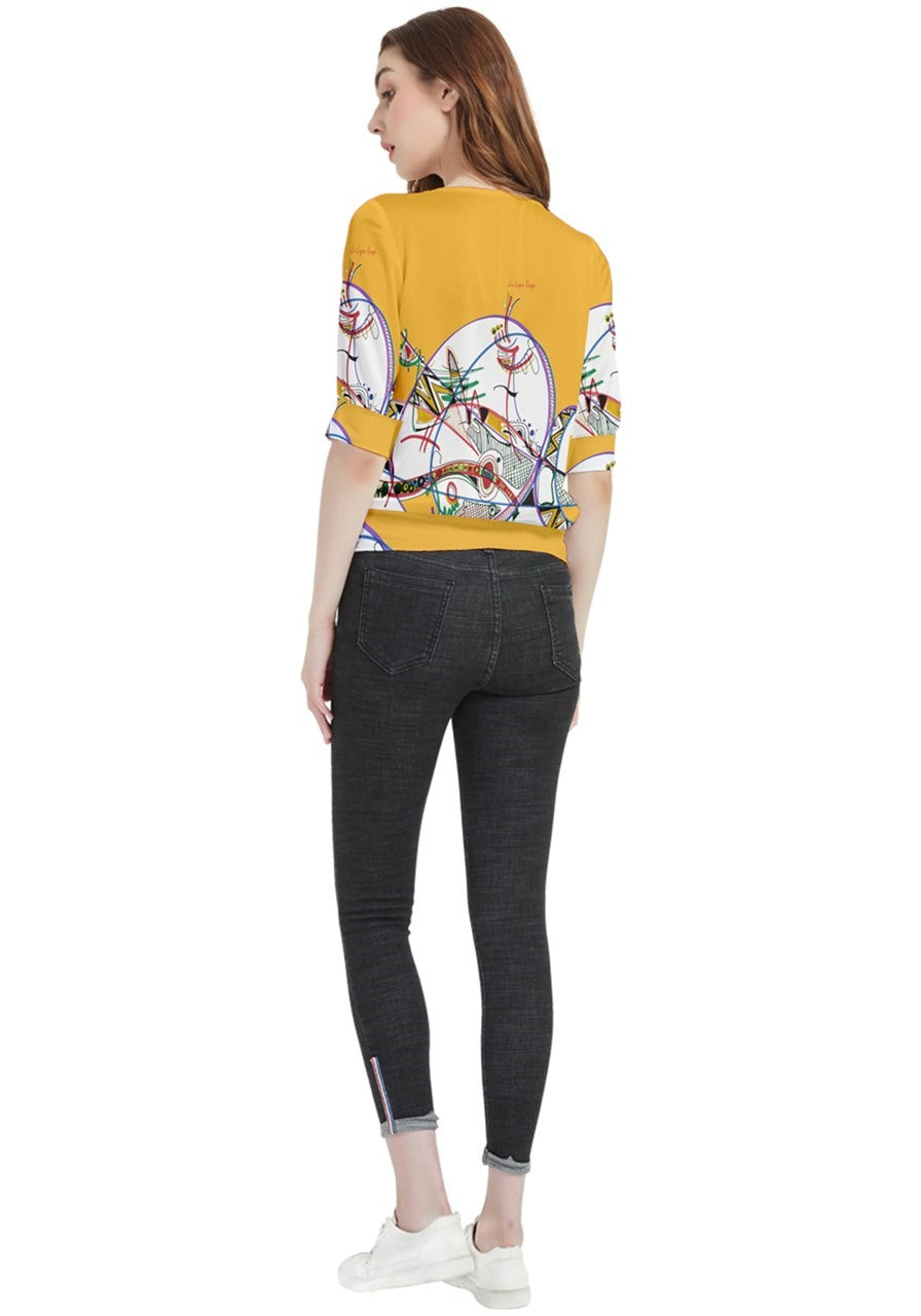 Chemisier à manches 3/4 "Maya"