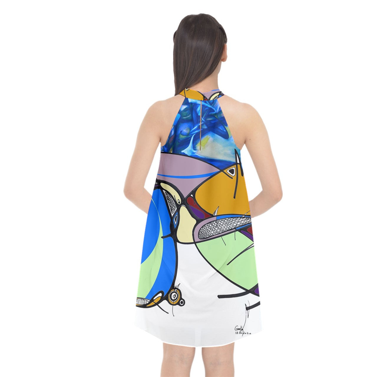 Robe ras de cou "Yolblé"