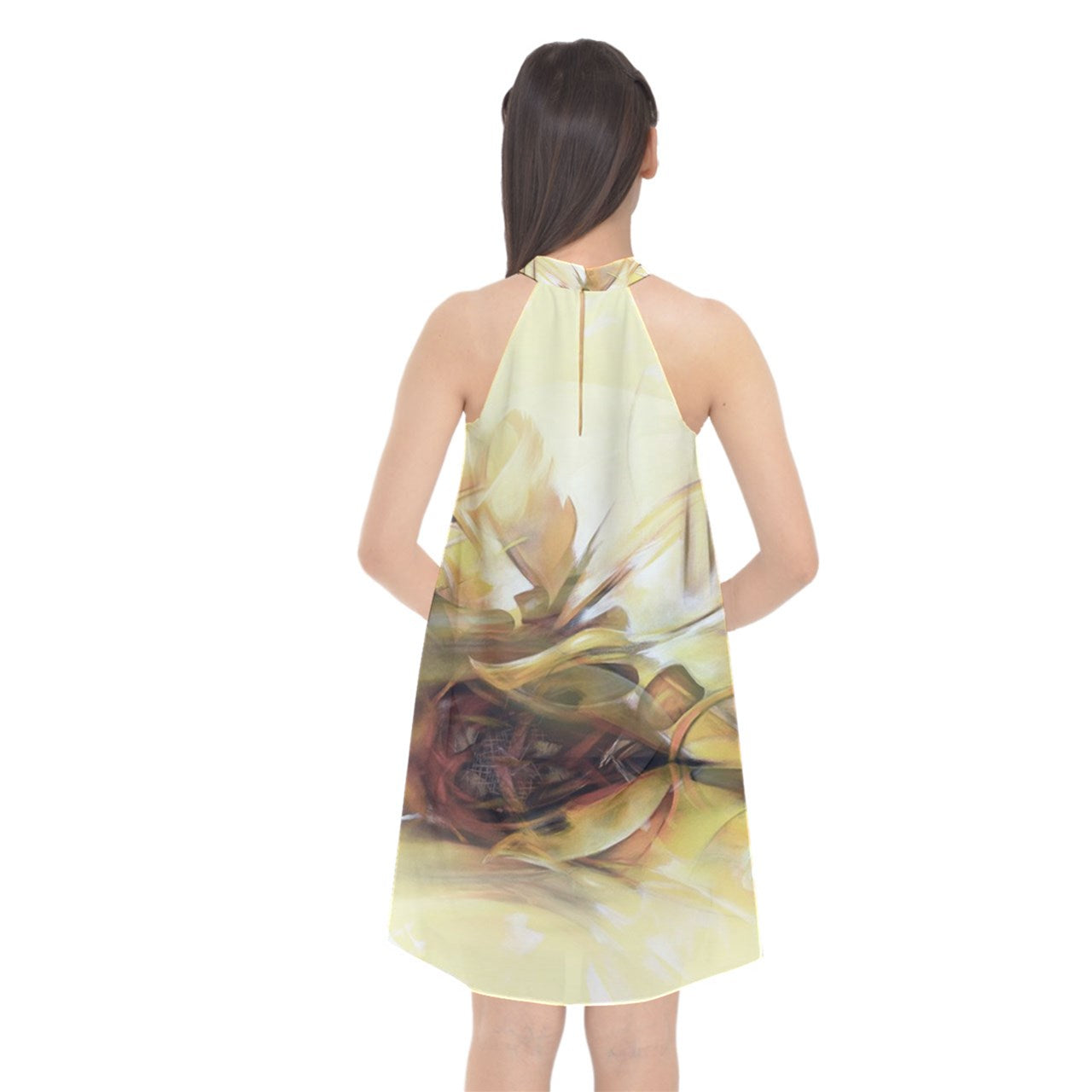 Robe ras de cou "Lèspwa"