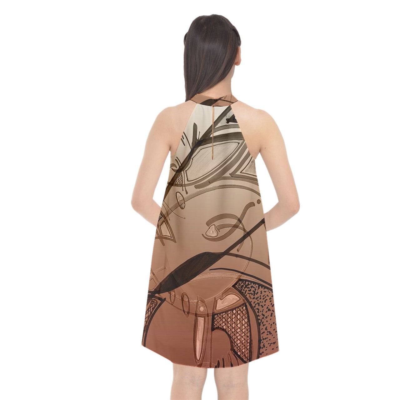 Robe ras de cou "Aztéfrika"