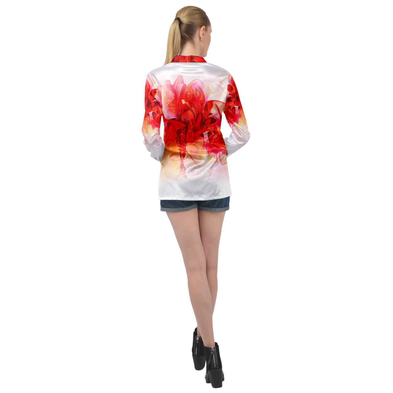 Chemise satin manches longues "Toudous"