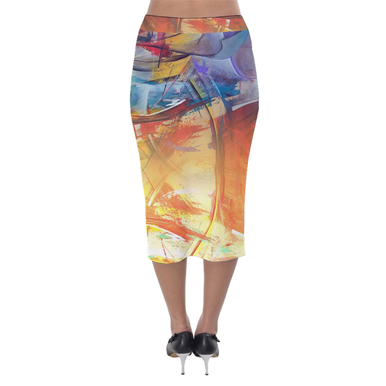 jupe crayon velour "Laboukan"