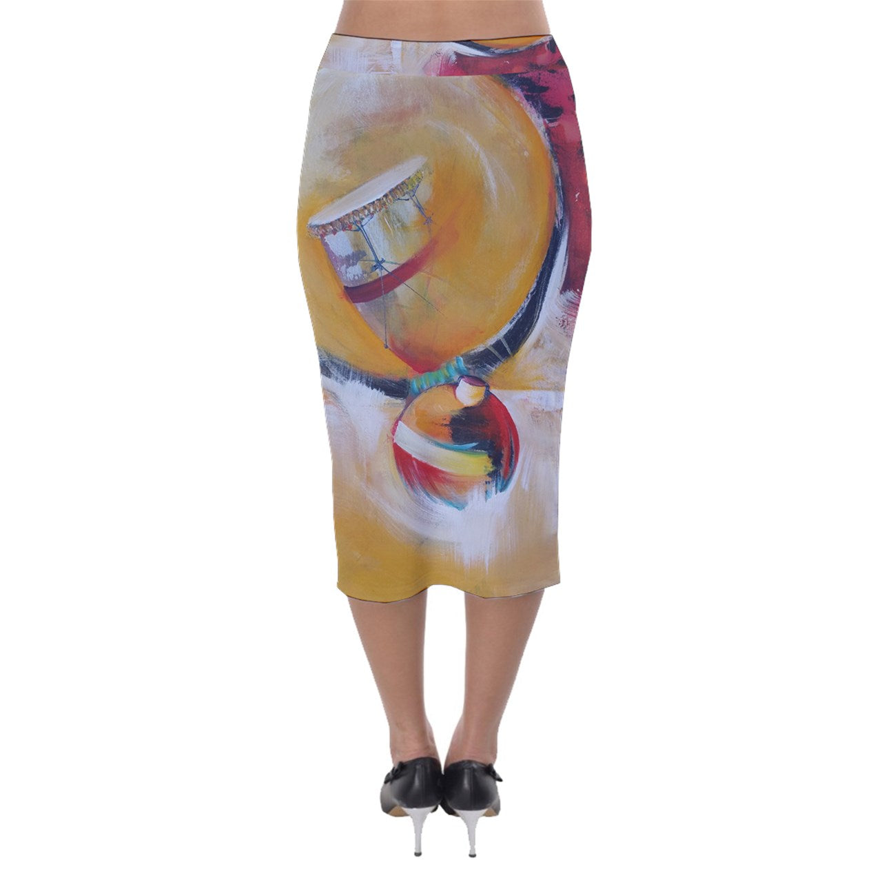 jupe crayon velour "Chachaka"