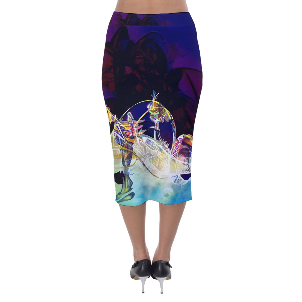 Jupe crayon velour "Dounwi""