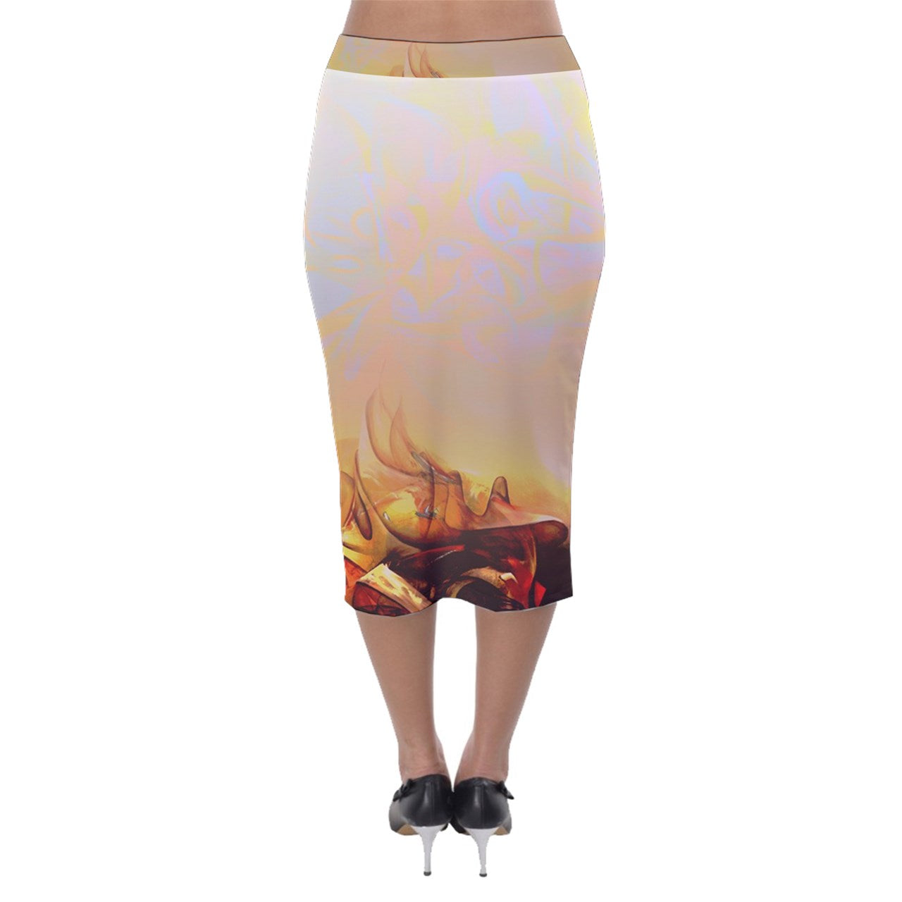 Jupe crayon velour "Vayan"