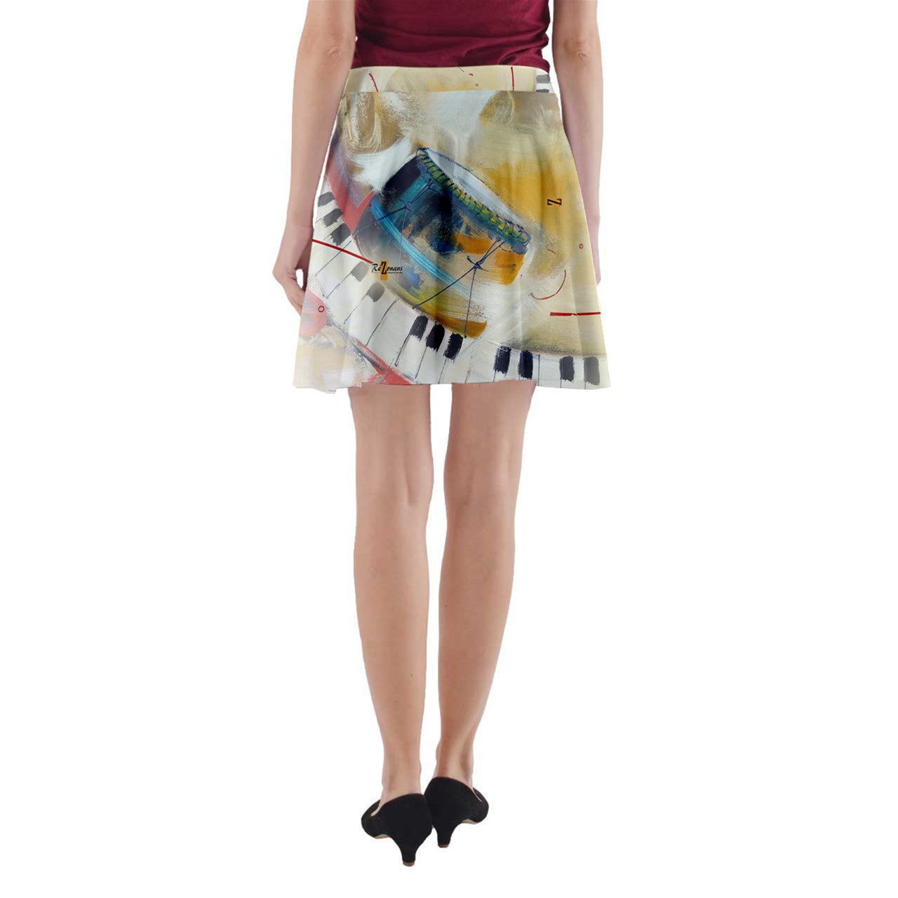 Taschen-Skater Rock "Pianoka"