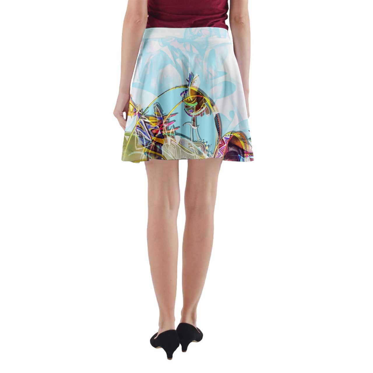 Jupe patineuse à poche "Dousyèl"