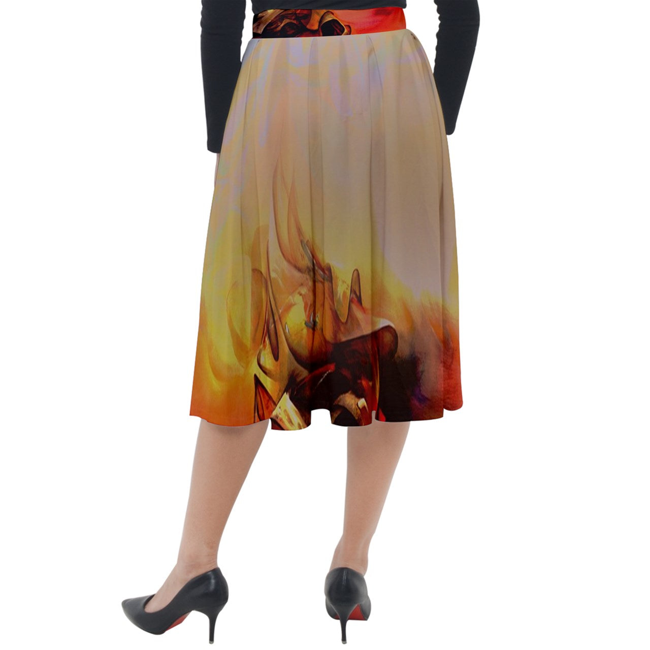 Jupe longue velour "Vayan"