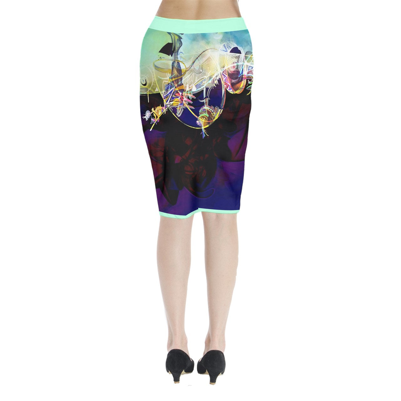 Jupe crayon croisée "Dounuit"