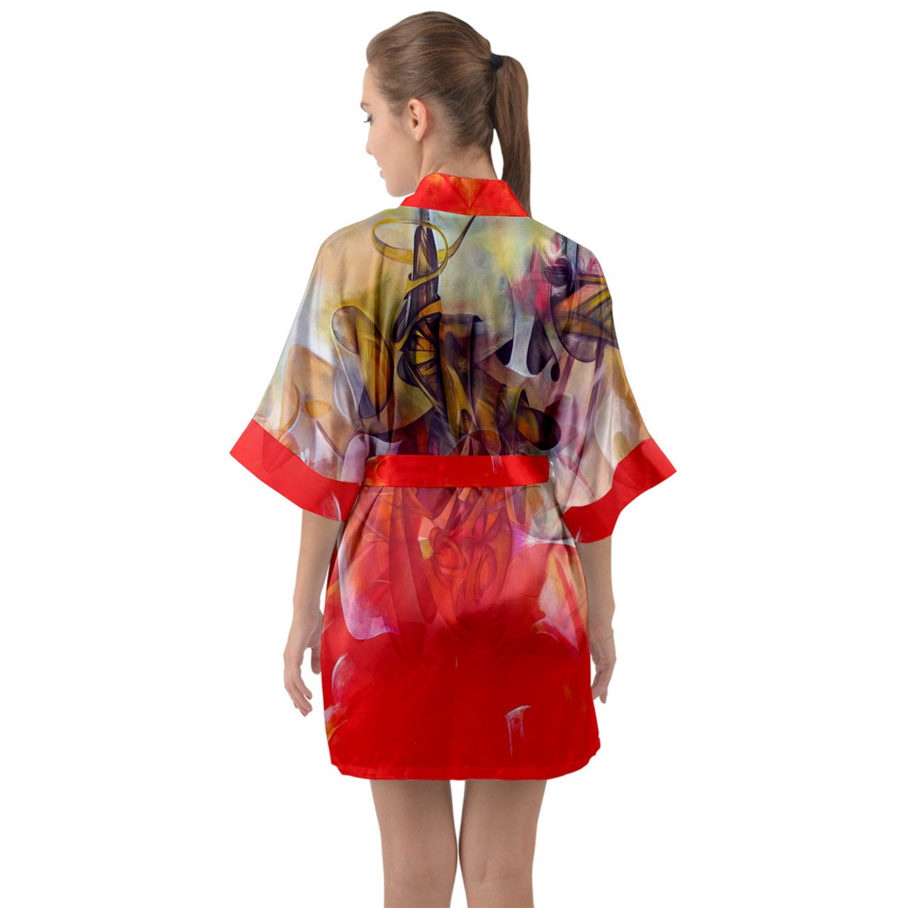 Kimono satin "Toujouwouj"