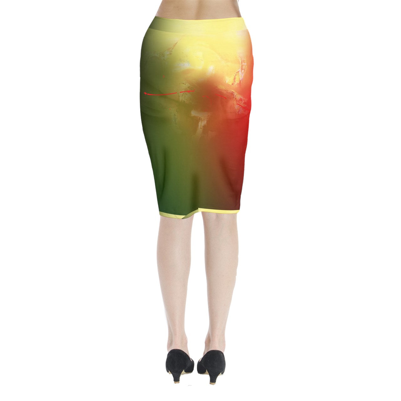 Jupe crayon croisée "Péyila"