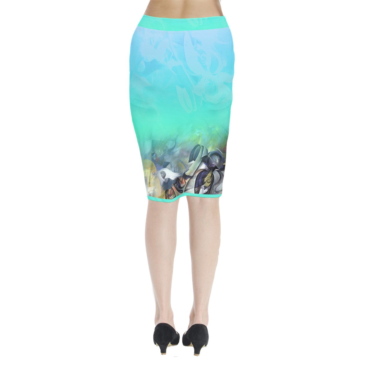 Jupe crayon croisée "Makan"