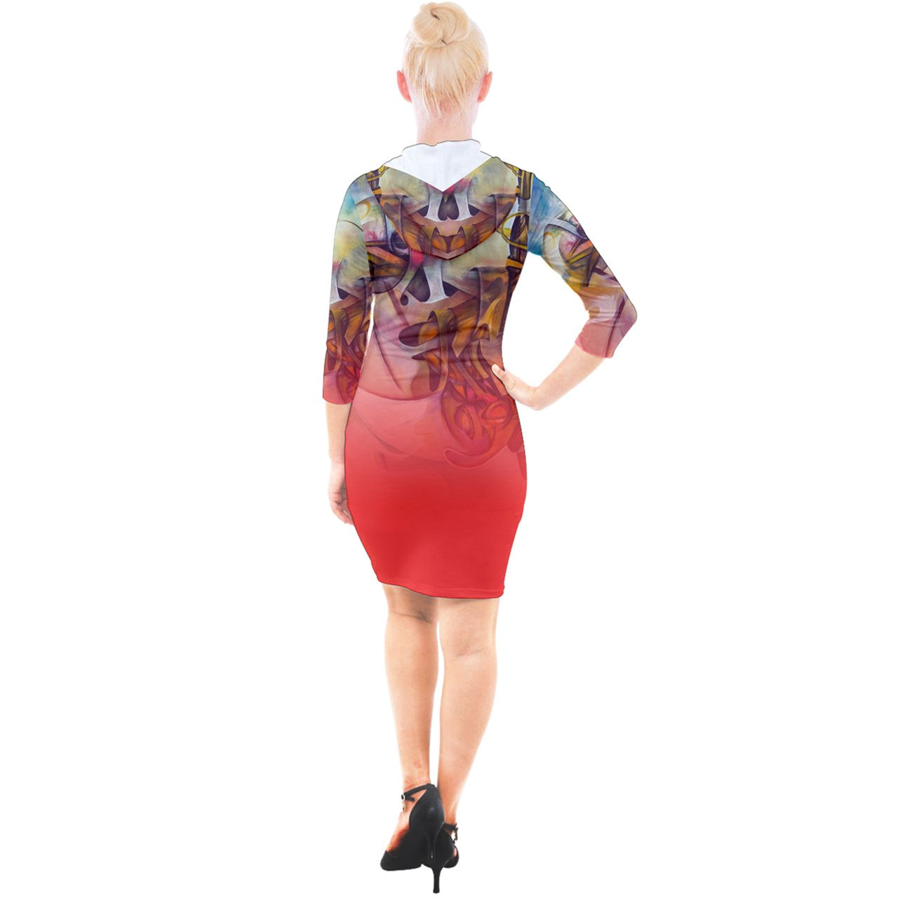 Robe moulante à capuche "Douwouj"