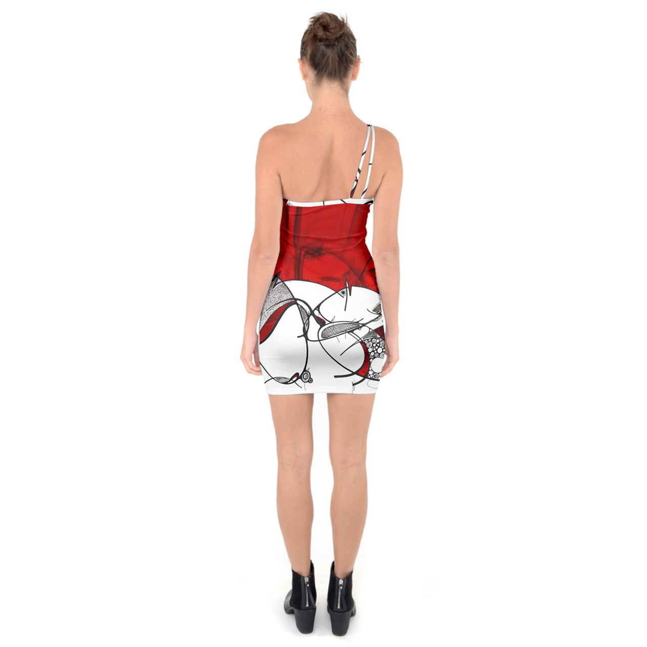 Robe moulante à bretelle "Yòlblan""