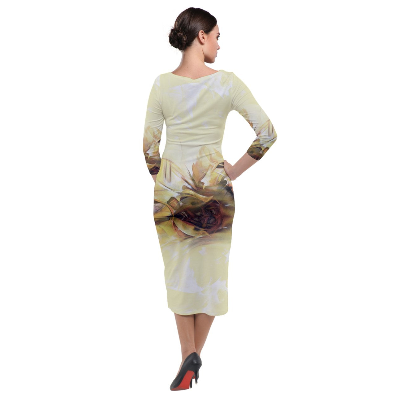 Robe longue moulante "Lèspwa""