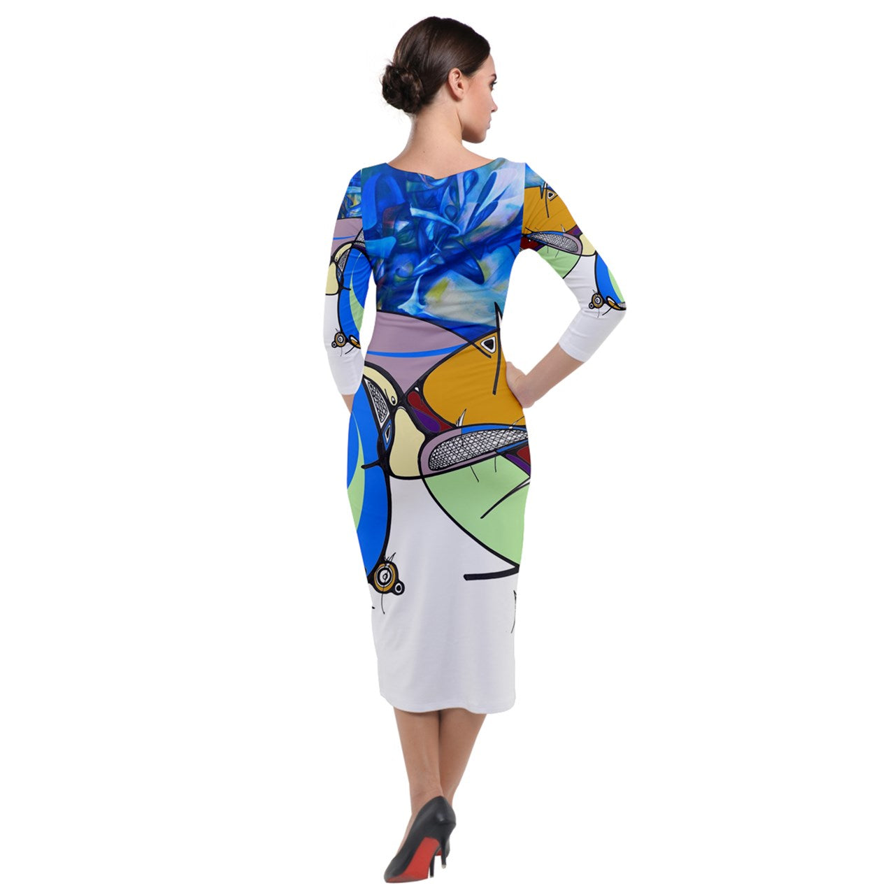 Robe longue moulante "Yòlblé""