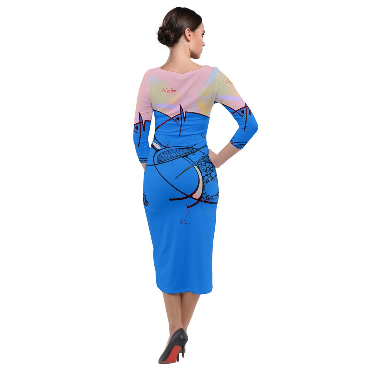 Robe longue moulante "Yòlwòz"