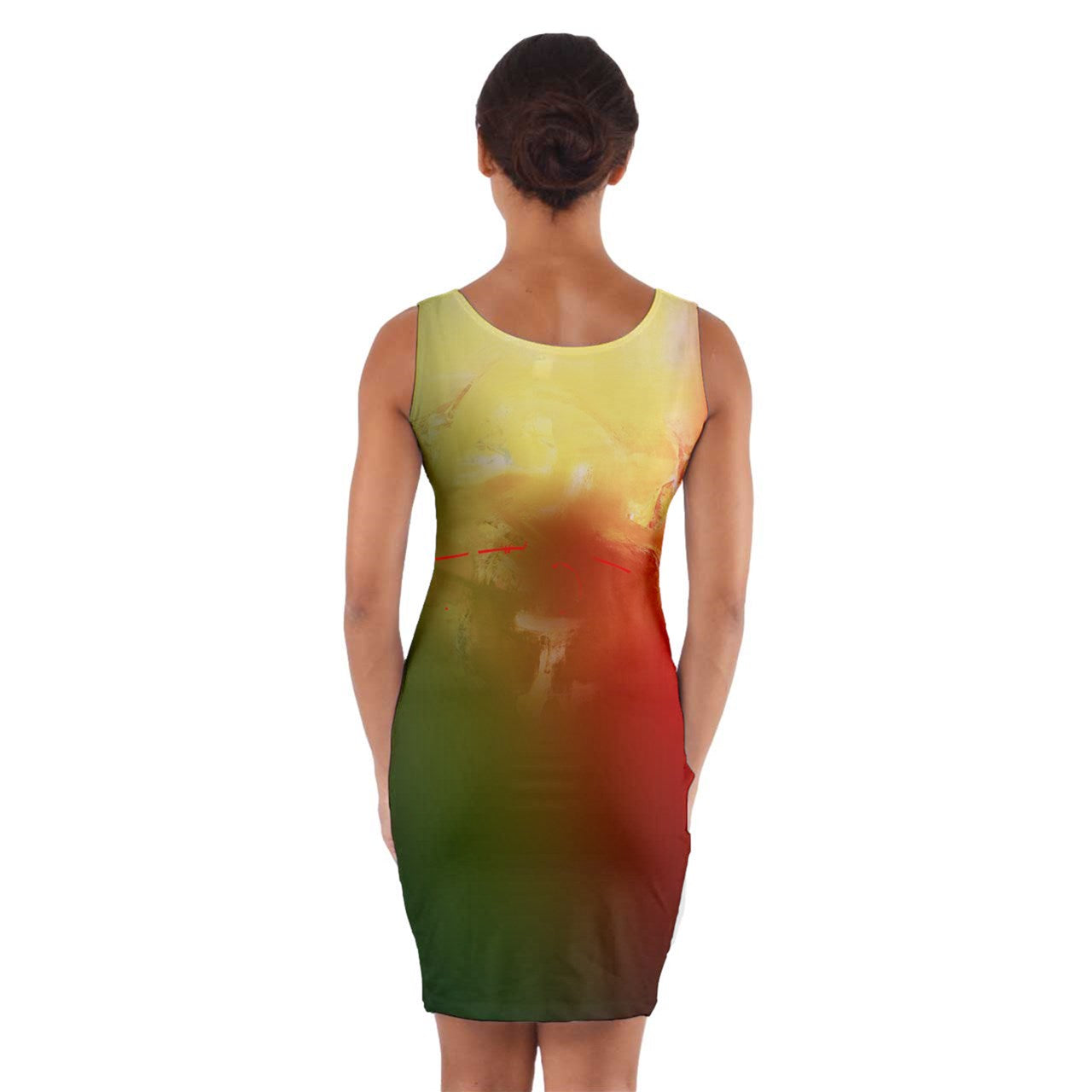 Robe moulante cache-coeur "Yòlwòz"