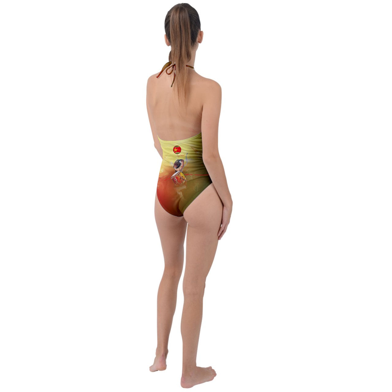 Maillot plongeant "Péyila"