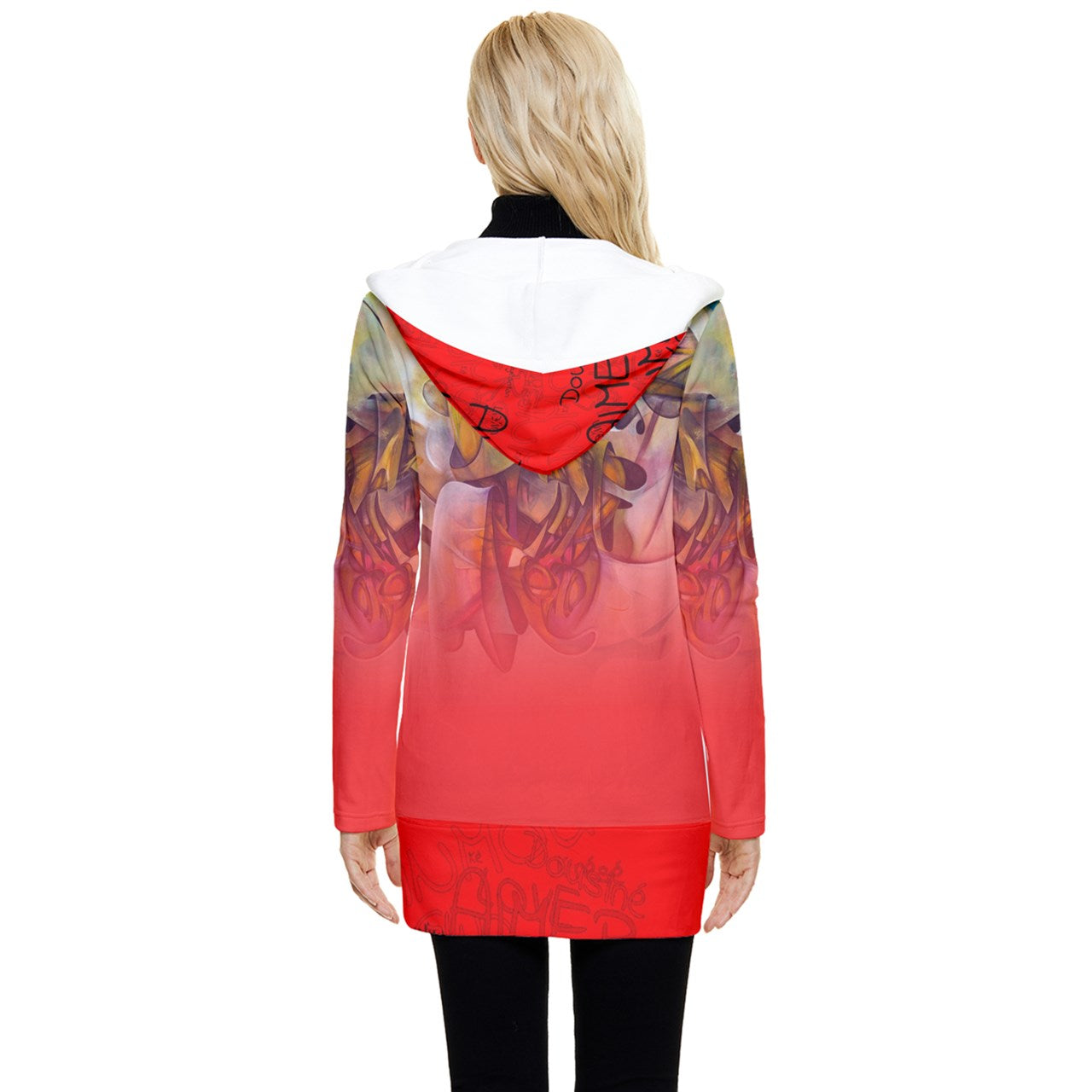 Manteau boutonné à capuchon "Douwòz"