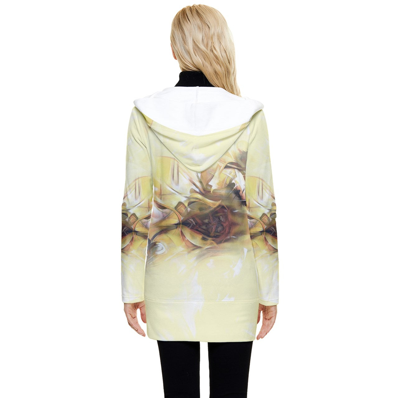 Manteau boutonné à capuchon "Lèspwa"