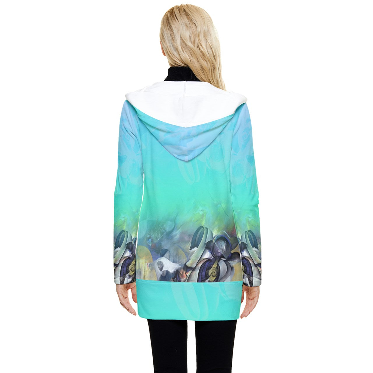 Manteau boutonné à capuchon "Makan"