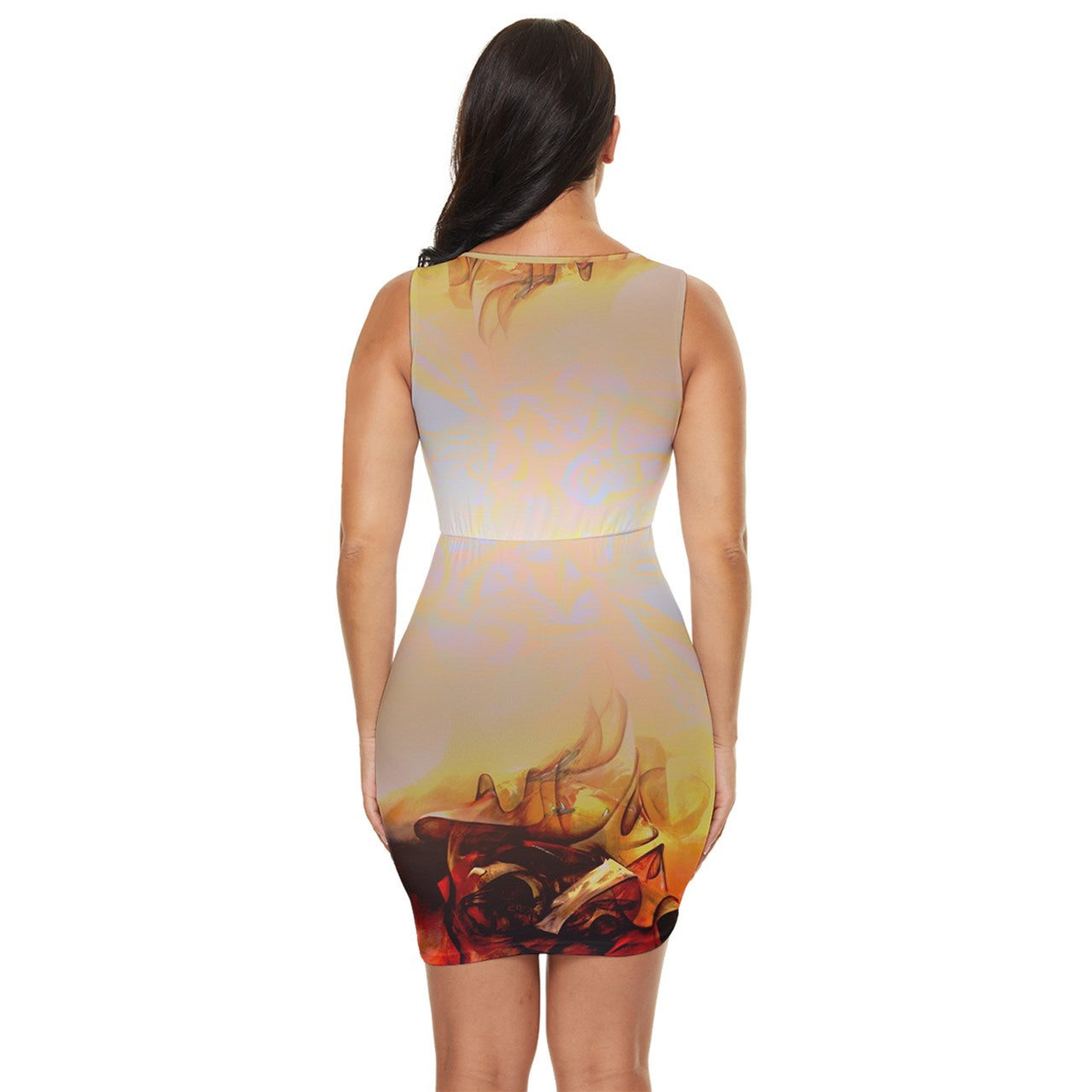 Robe moulante drapée "Vayans"