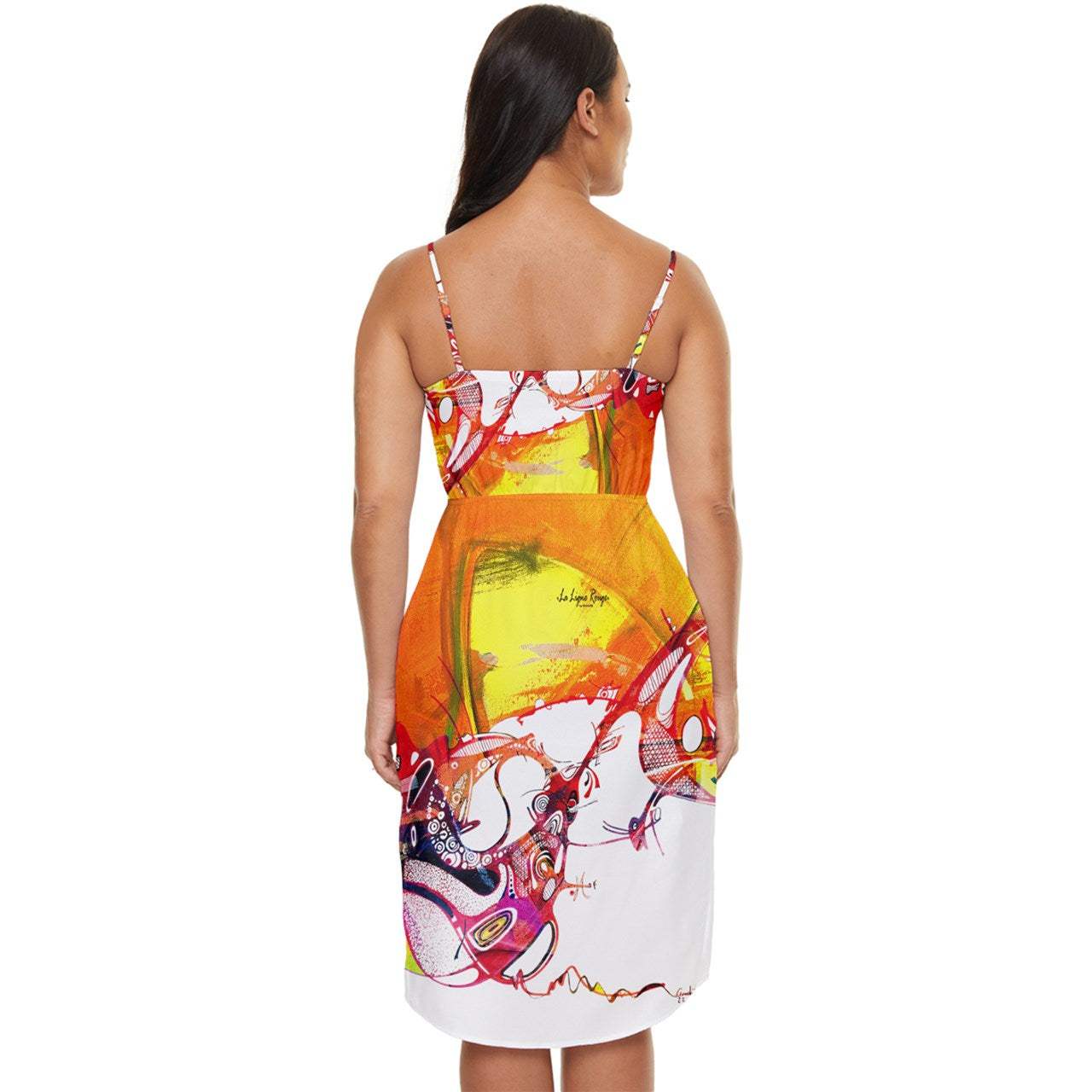 Abito in chiffon con orlo Tulip "Surjonn"