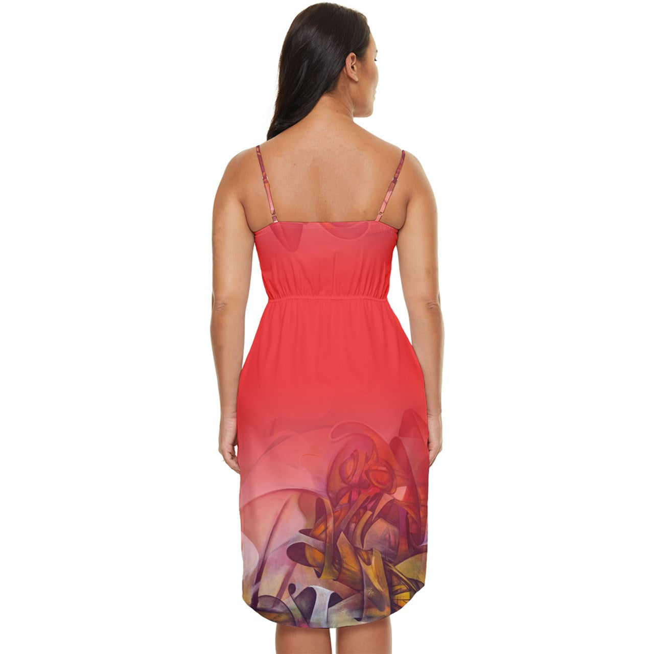 Robe en mousseline à ourlet tulipe "Douwouj"