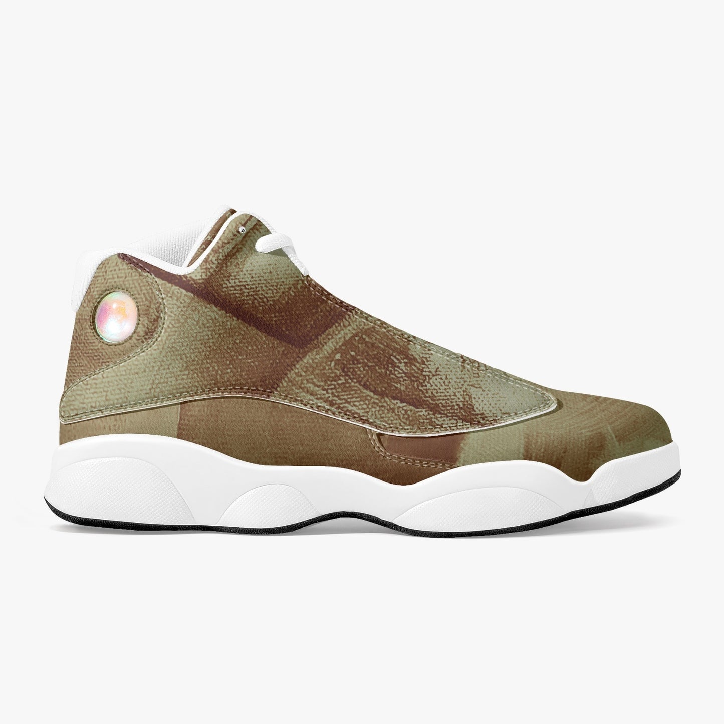 Baskets de basketball en cuir haut de gamme "Crémaline"