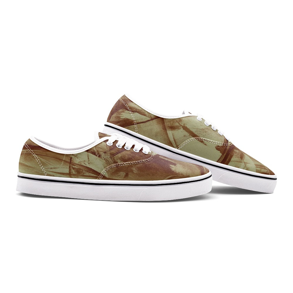 Baskets basses mocassins unisexes "Sépia"