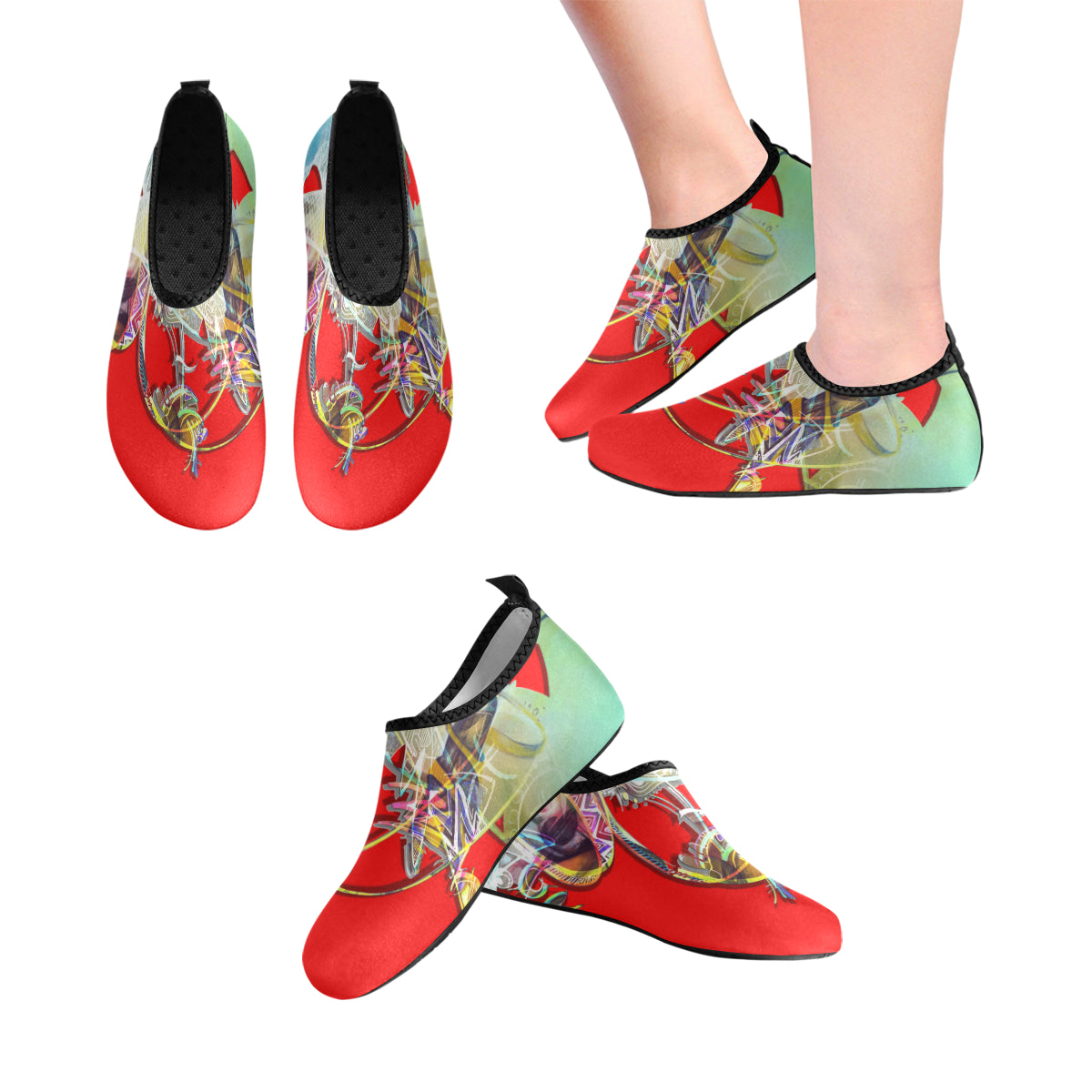 Chaussures aquatiques "Rouge corail" (femme)