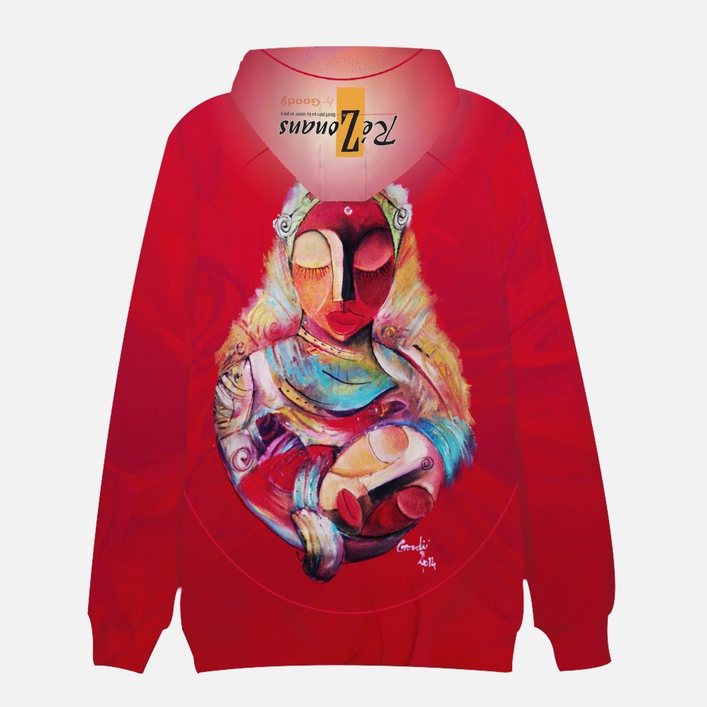 Sweat à capuche à col rond "Love"