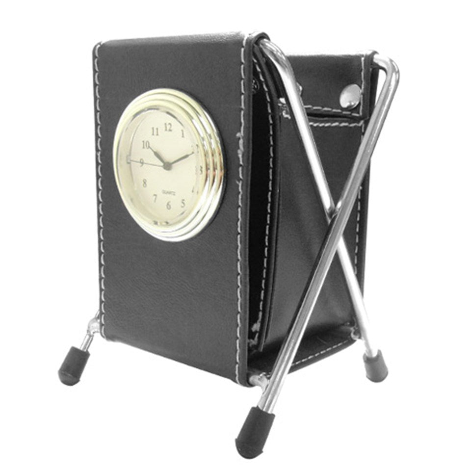 Horloge porte plume "Manmanlove"