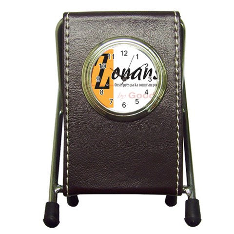 Horloge porte plume "Zonans"