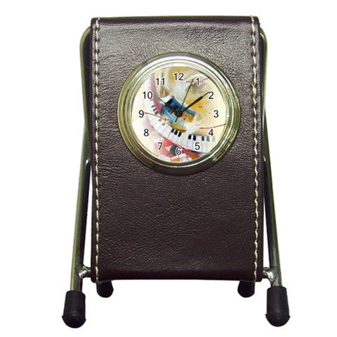 Horloge porte plume "Pianoka"