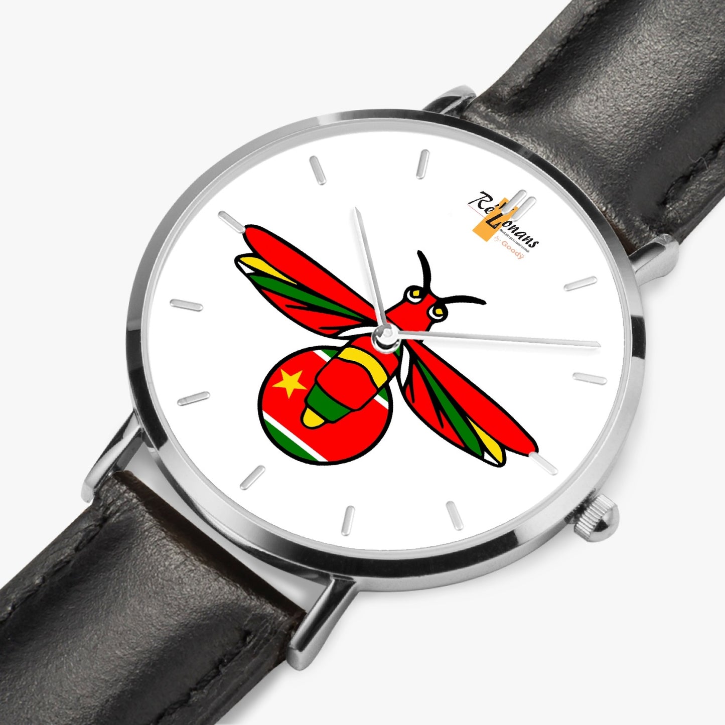 Montre quartz ultra plate "Klendenden" (Argent - avec indicateurs)