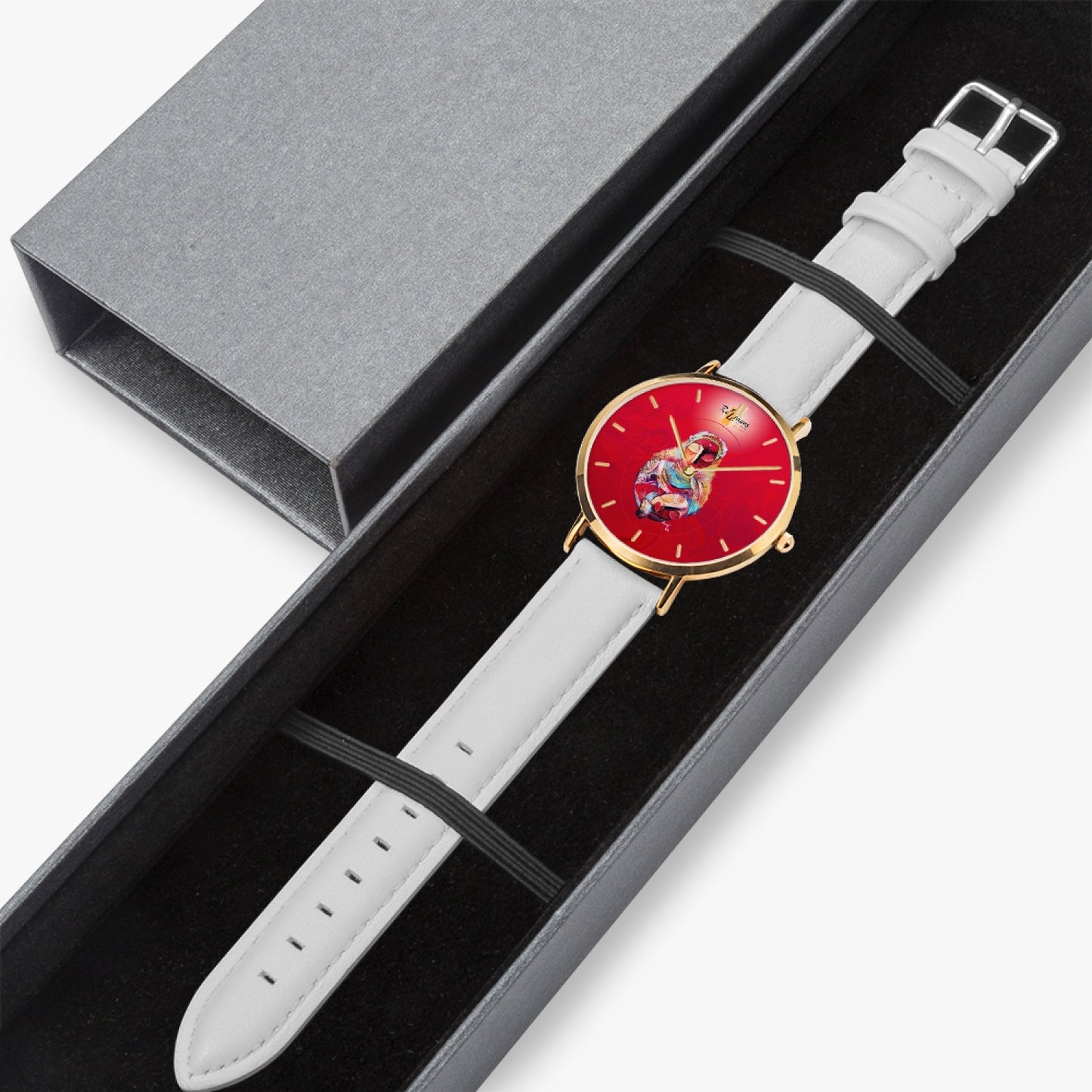 Montre quartz ultra plate "Collector" (Rose Gold - Avec indicateurs)