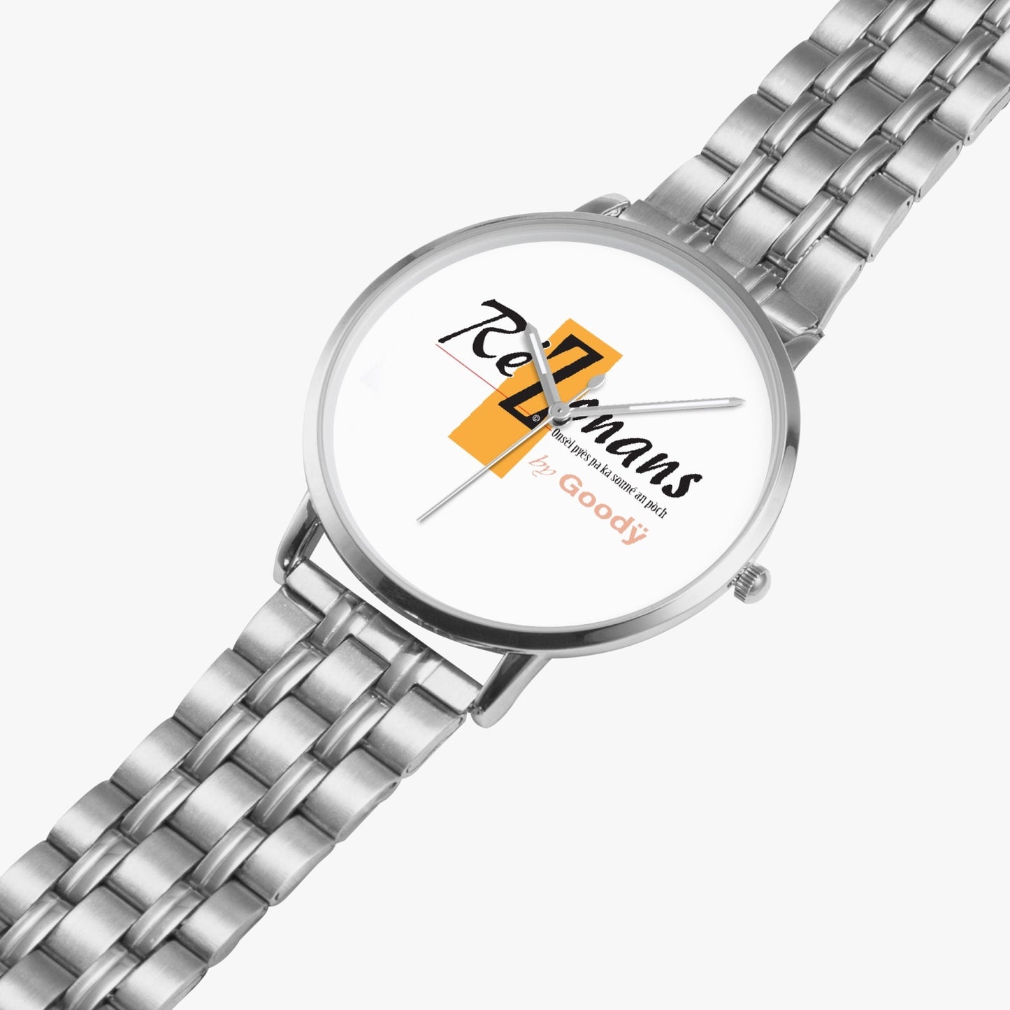 Montre acier ultra-mince "RéZonans"