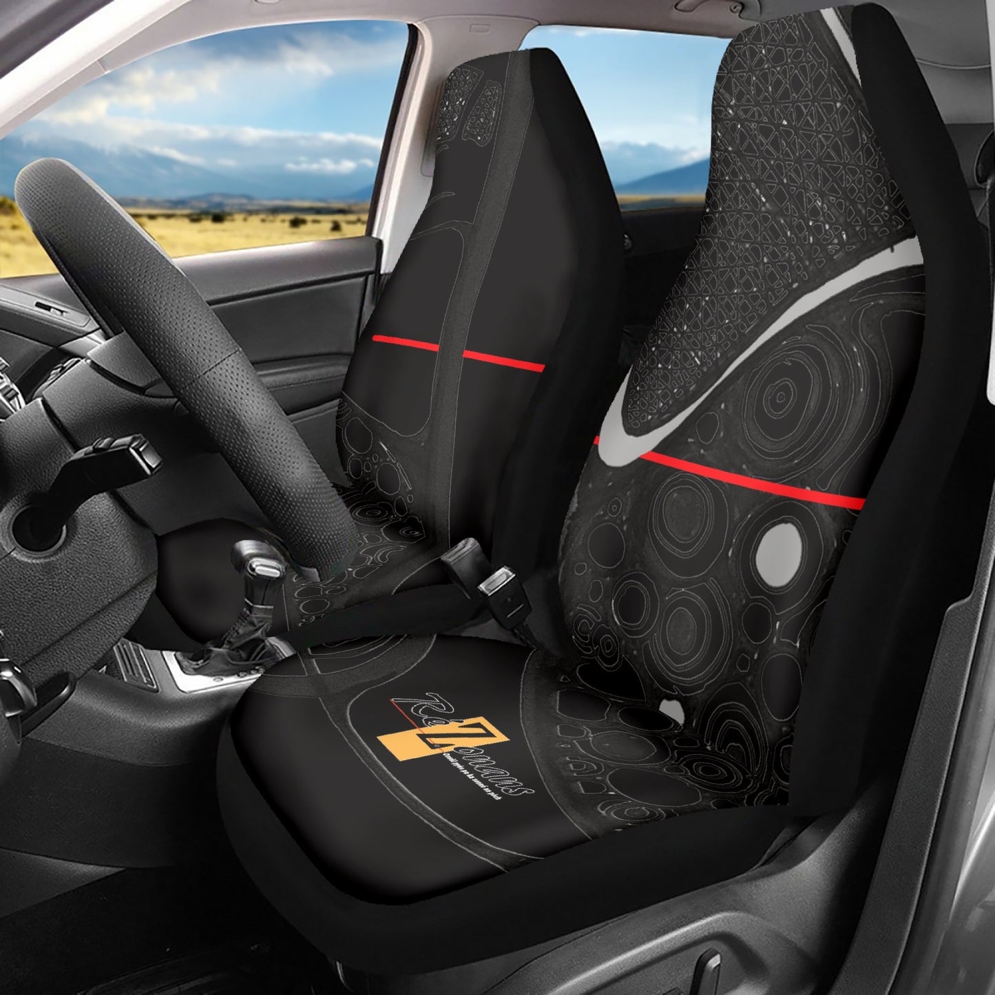 687. Microfiber Car Seat Covers - 3Pcs