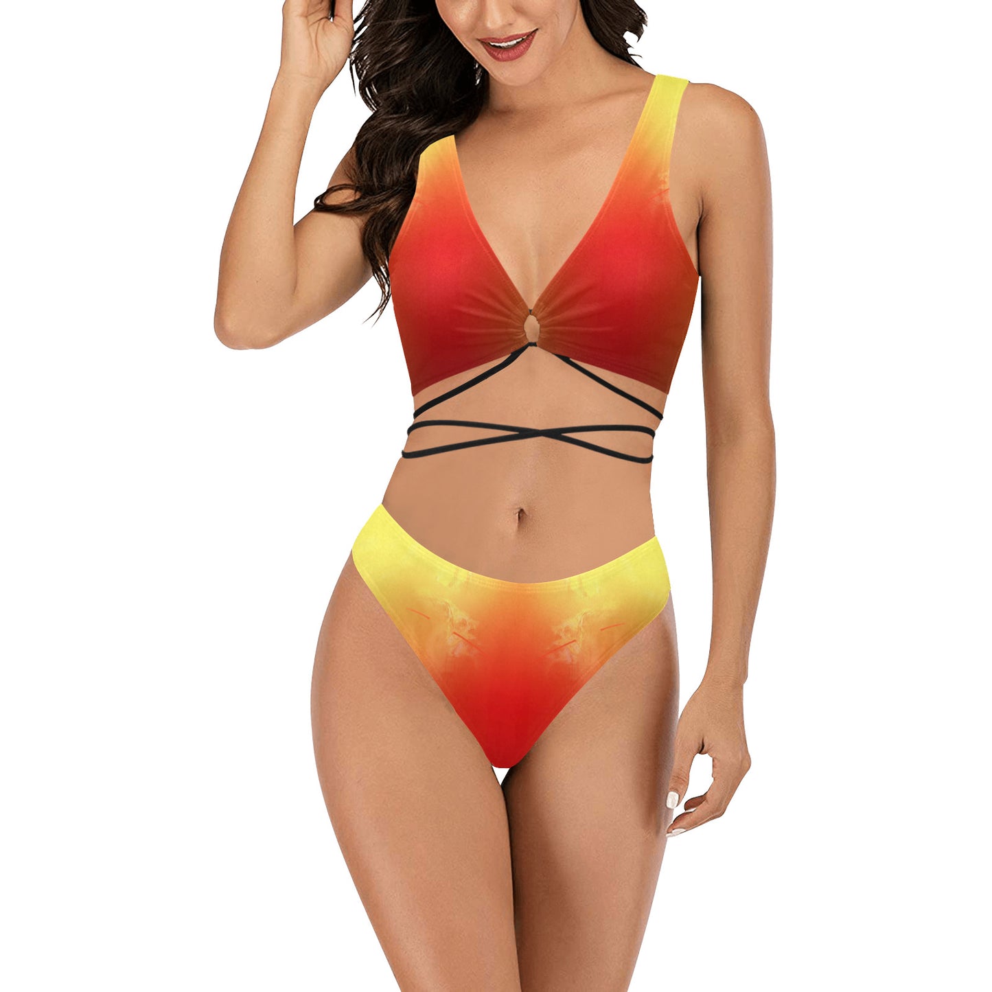 Maillot bikini lacet "Péyi-la"