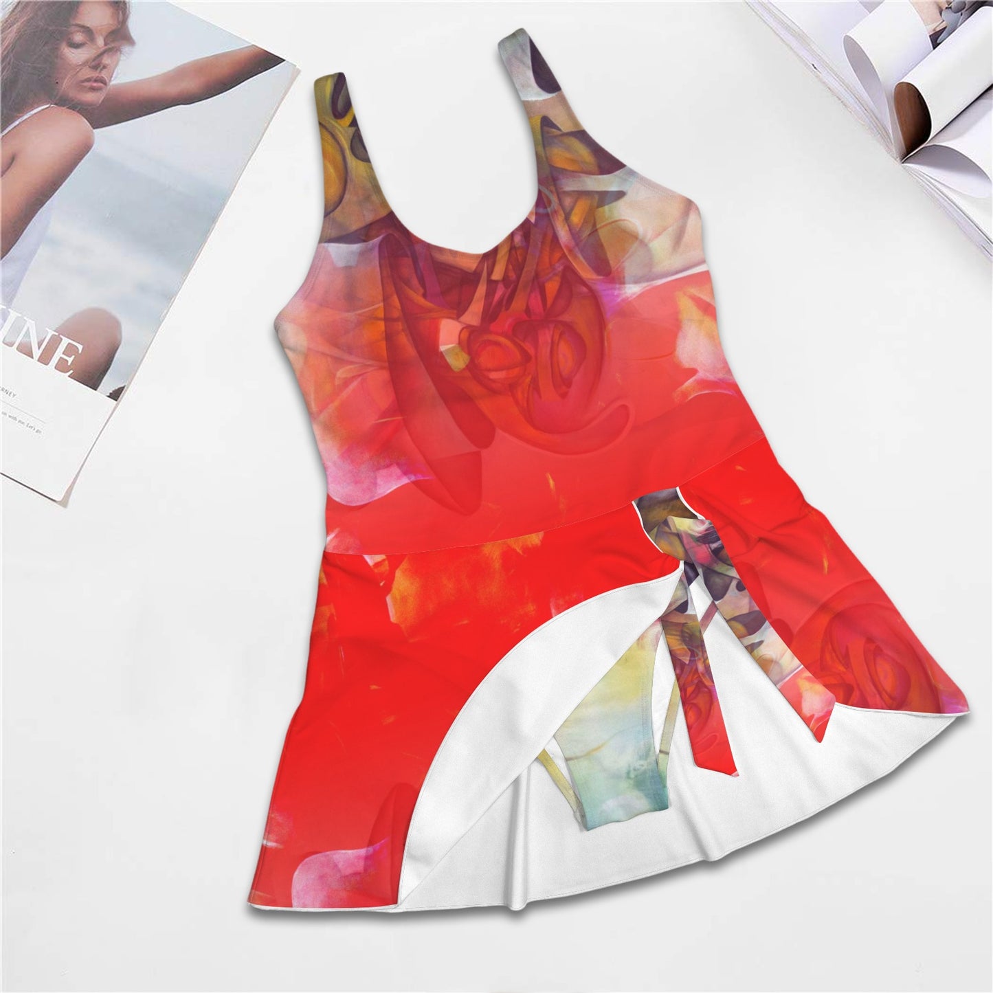 Maillot jupe une pièce "Douwouj"