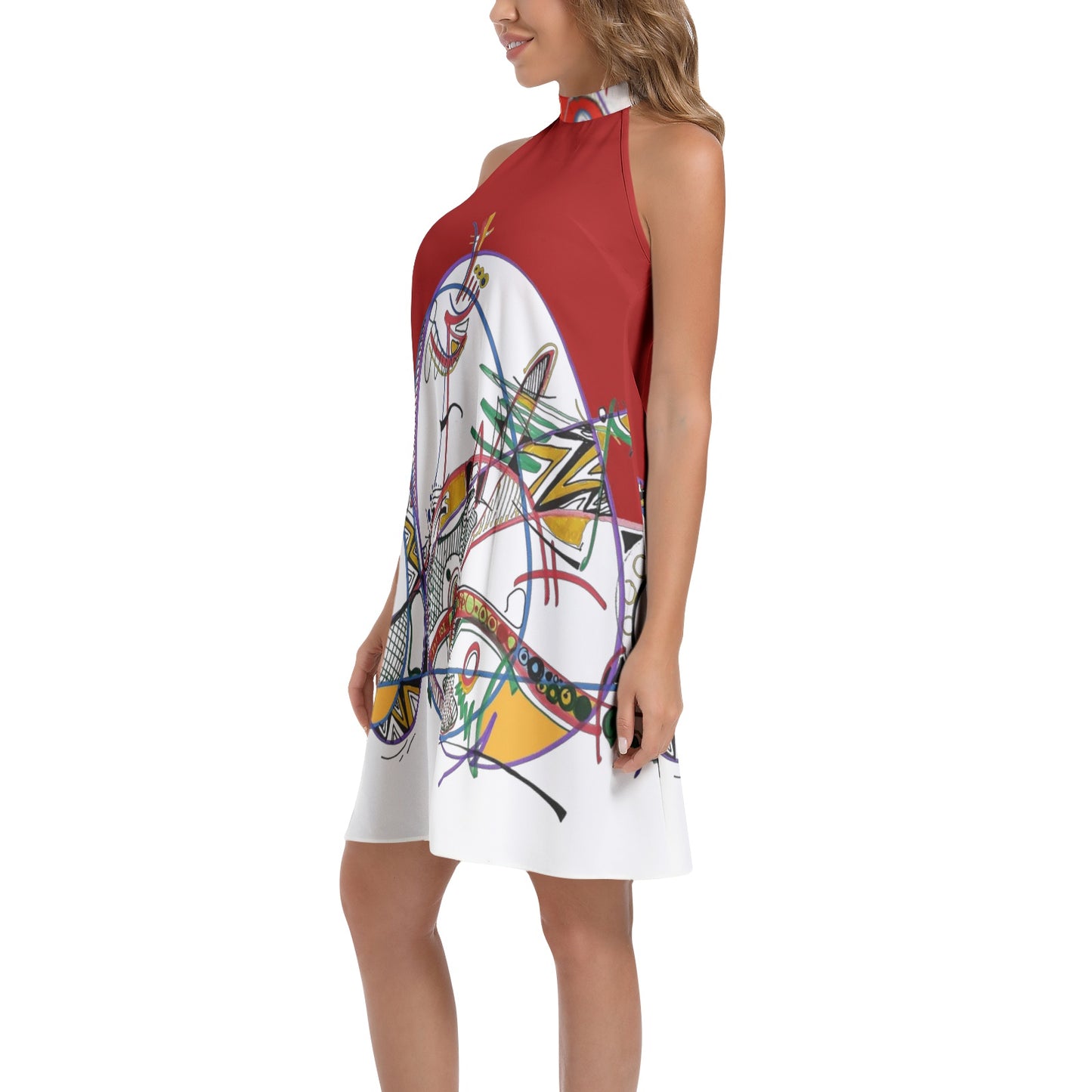 Robe chemise cravate "Maya"