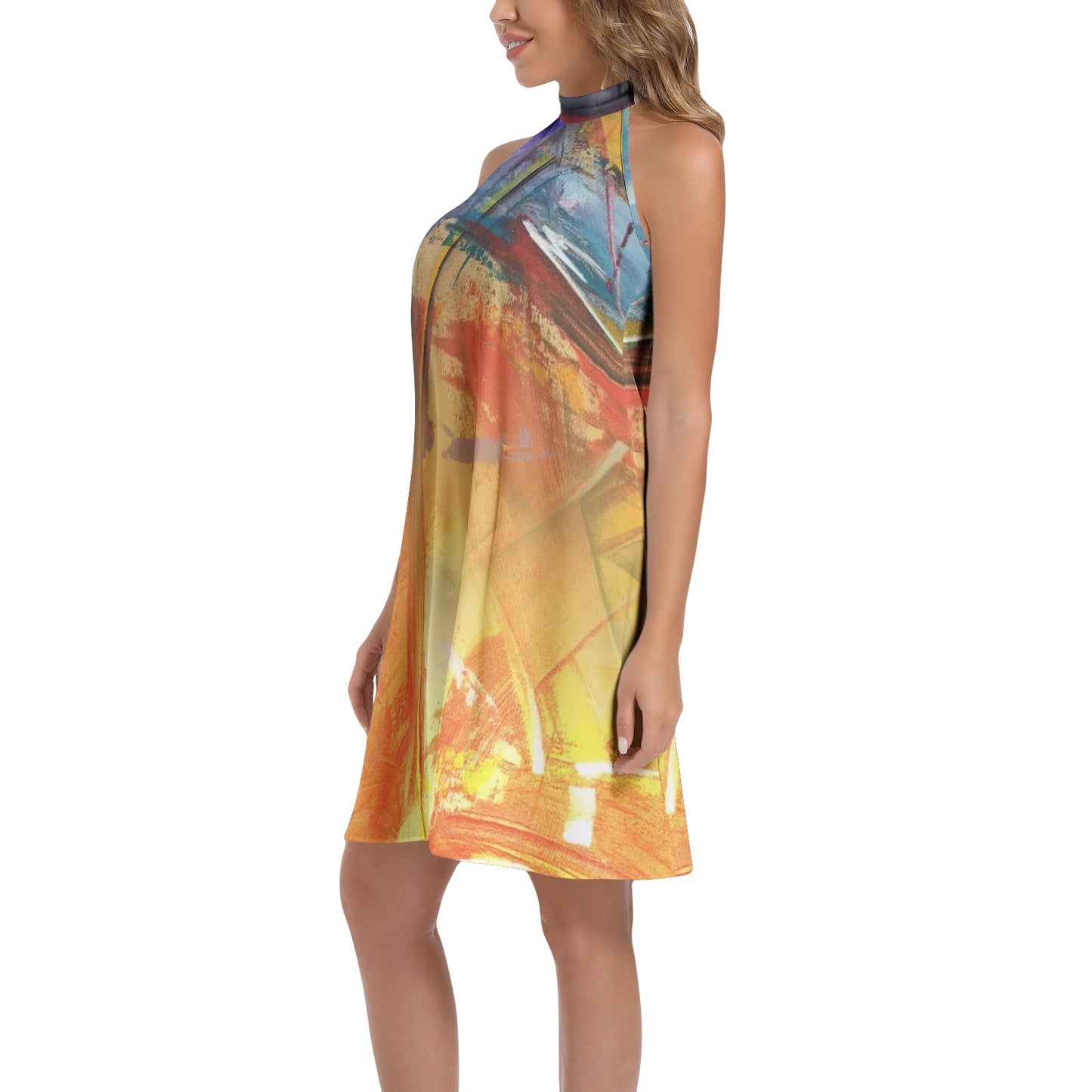 Robe chemise cravate "Laboukan"